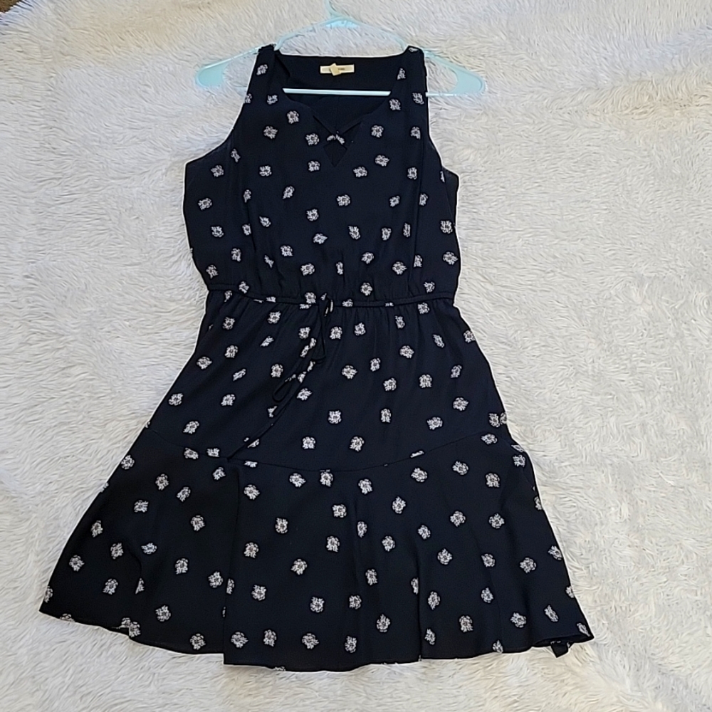 Maurices Black Floral Sun Dress
